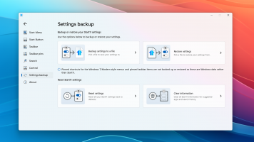 Backup or restore your Start11 settings.