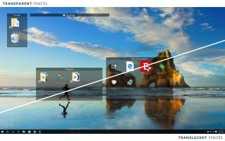 Win10 users can have translucent or transparent fences.