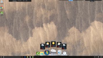 Display the local weather or any other location using a docklet