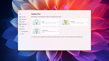 Pin documents or folders to your taskbar for easy access.